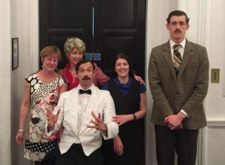 Libby and Dawn with Faulty Towers Cast (NCN)