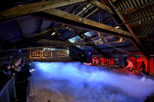 Lion Salt Works, Marston, near Northwich, Cheshire - Steaming Salt Pan simulation (NCN)