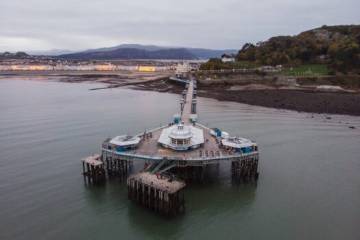 Llandudno, Wales - View of the pier and town