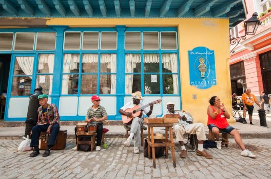 Los Mambi, band playing on the streets of Havana, Cuba