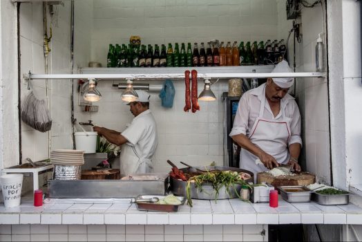 Mexico, street food cooks, chefs, Food tour, gastro, mexican cuisine, group travel, group tour, © Photo by Lucy Piper - Source Intrepid Travel