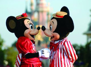 Mickey & Minnie Mouse at Disney