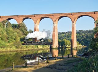 NYMR - Under the viaduct to Whitby - John Hunt