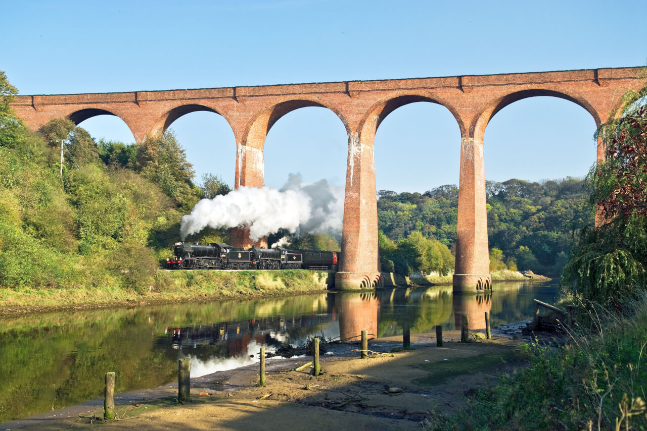 NYMR - Under the viaduct to Whitby - John Hunt