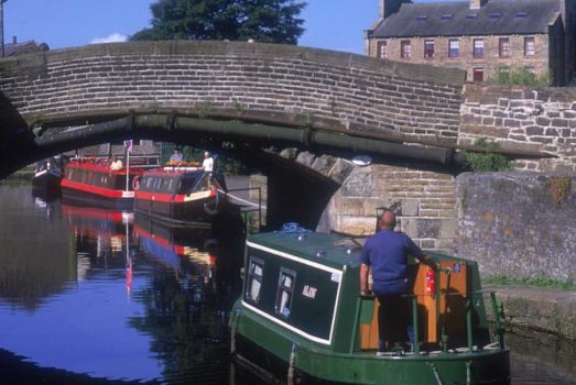 Narrowboat on the Leeds and Liverpool Canal