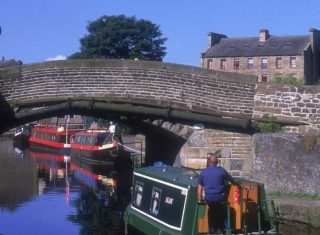 Narrowboat on the Leeds and Liverpool Canal