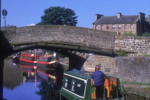 Narrowboat on the Leeds and Liverpool Canal