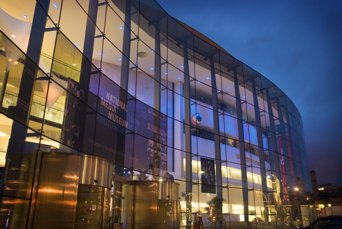 National Media Museum exterior view at dusk