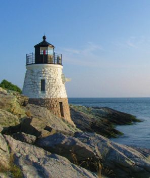 USA, New England, Rhode Island, Newport, Castle Hill Lighthouse