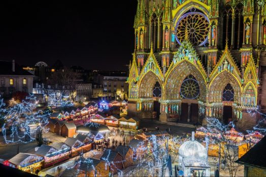 Christmas in Champagne France, Reims Christmas Markets, Champagne, group travel, group tour, holidays © Ville de Reims - Cyril Beudot