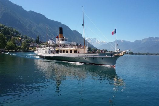 Paddle Steamer on Lake Geneva, Switzerland