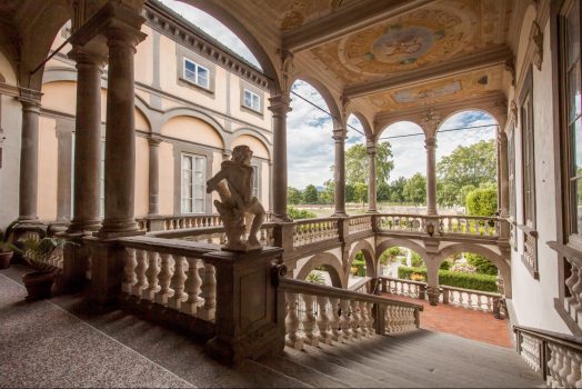 Italy, Tuscany, Lucca, Palazzo Pfanner, Gardens and Flowers NCN