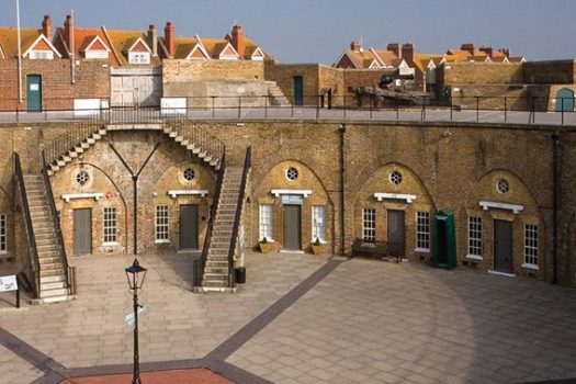 Parade Gound Stairs and Embrasure © Redoubt Fortress and Military Museum, Eastbourne Heritage Service and Jarrold Publishing