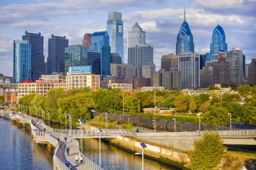 Philadelphia, Pennsylvania, USA - Schuylkill Banks Boardwalk, group tour, group travel © Photo by M. Edlow for Visit Philadelphia™,