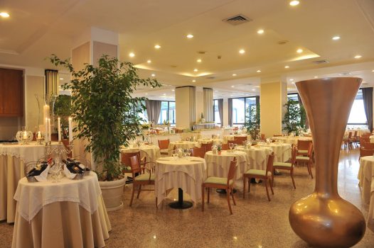 Restaurant at Grand Hotel Diana Majestic, Diano Marina, Italian Riviera, Italy,
