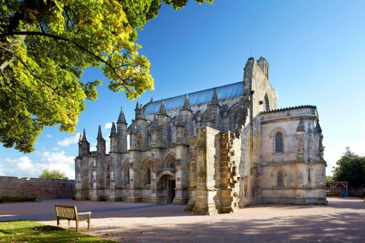 Rosslyn Chapel, Midlothian, Scotland - North side in summer