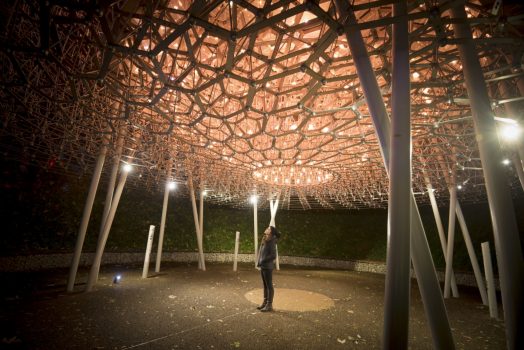 Royal Botanic Gardens, Kew, Richmond, London - Three French Hens in Kew's Fire Garden © Jeff Eden, RBG Kew