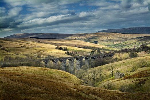 Settle to Carlisle Railway, Yorkshire - Viaduct and countryside
