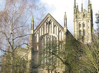 St Mary's Church, Warwick, Warwickshire - St Mary's from College Gardens