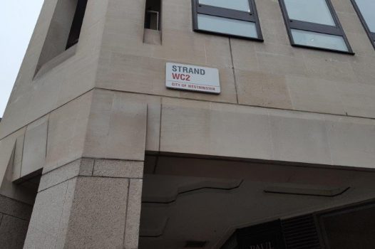 London - Strand street sign