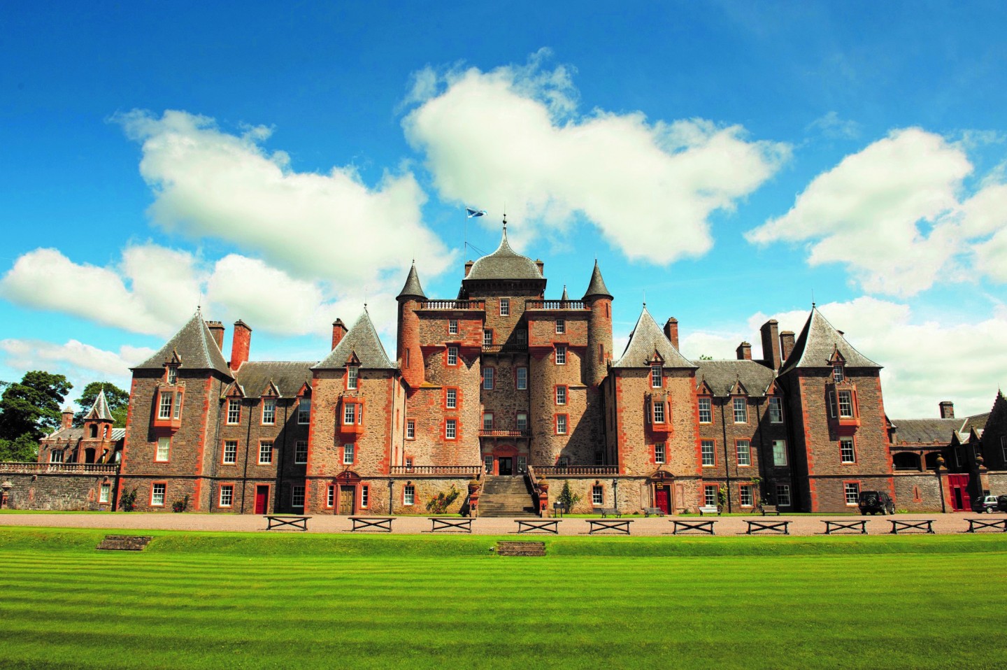 Thirlestane Castle, Scottish Borders, Scotland - Exterior lawn