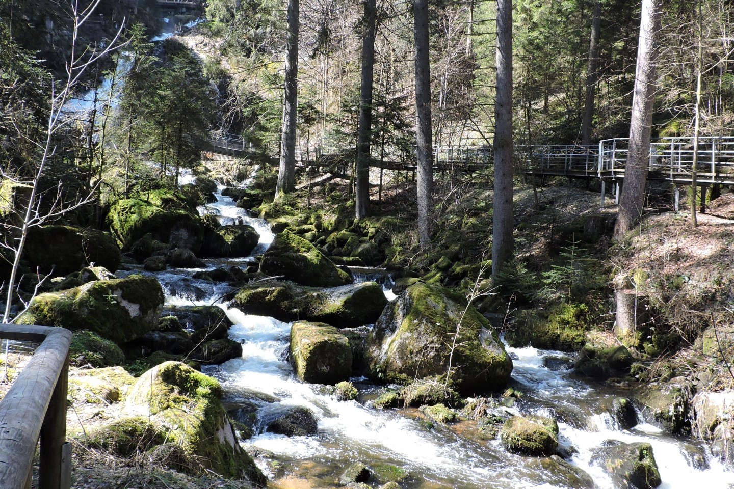 Germany, Triberg Waterfalls, Black Forest, Group travel,