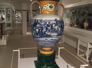 Vase earthenware at Wedgewood museum