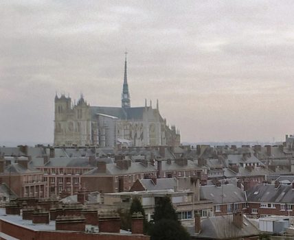View from Ibis Amiens Centre Cathédrale to Cathedral