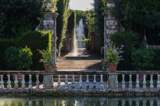 Italy, Tuscany, Lucca, Villa Reale, Gardens and Flowers NCN