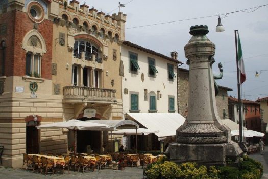 Village Square, Montecatini Alto - Tuscany, Florence Italy