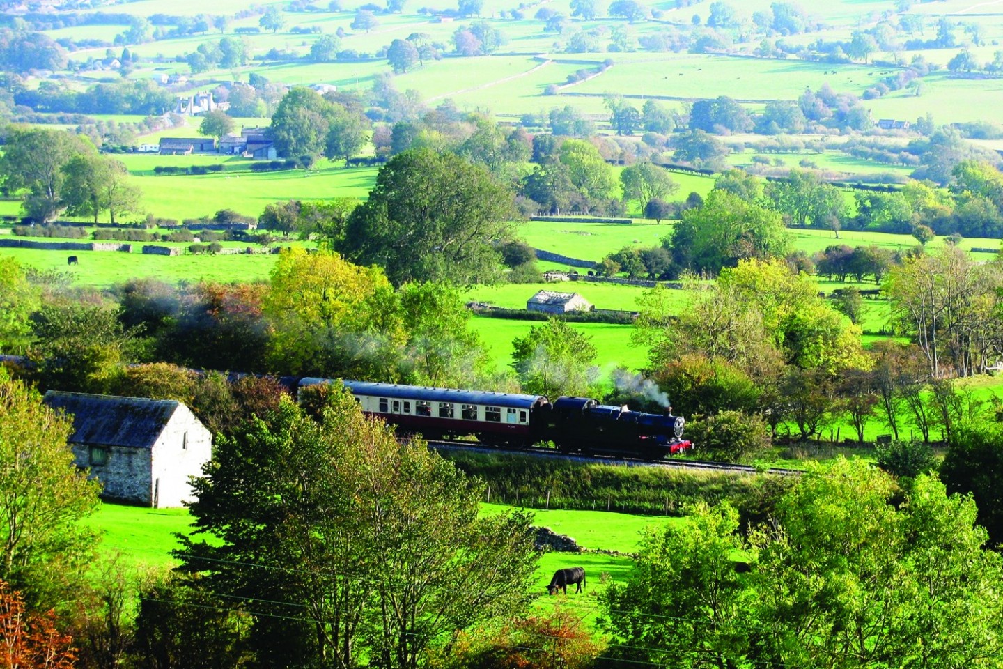 Wensleydale Railway through the Yorkshire dales, York, Yorkshire