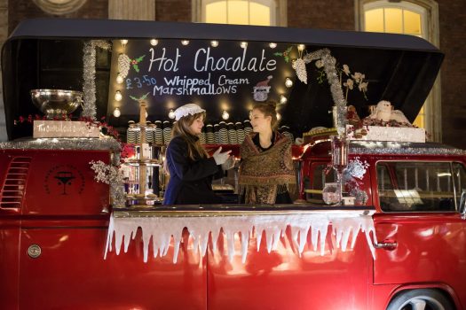 Worcester Christmas Markets Worcestershire Southwest Hot chocolate 2016 © Andy Burton Worcester City Council