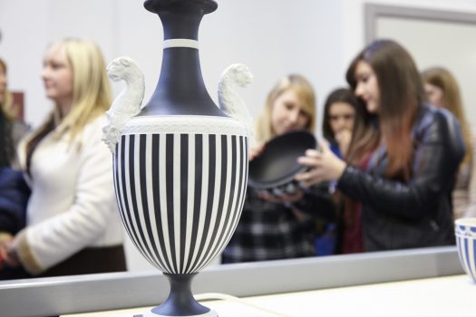 Vase on display at World of Wedgwood