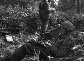 a photograph of soldiers from the airbourne museum, Holland - battle of arnhem (email NCN)