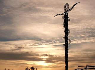 mount nebo in Jordan at Sunset