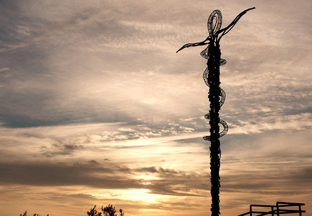 mount nebo in Jordan at Sunset